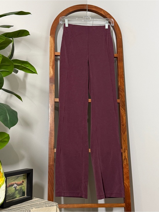 lululemon athletica Pants - Lululemon 2 Ribbed Softstreme Flared Pant in Garnet